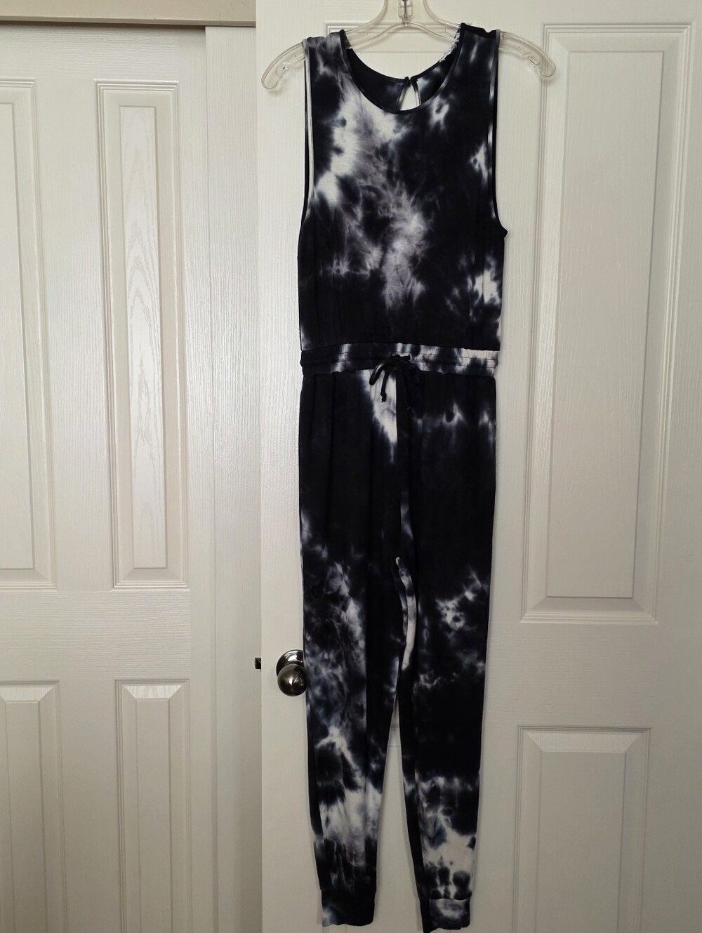 Antistar Super-Soft Sleeveless Tye-dye Jumper Black & White Size Small